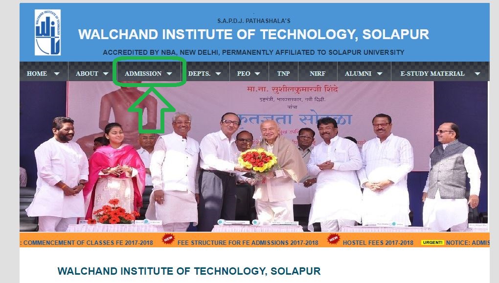 Walchand Institute of Technology, Solapur Admission