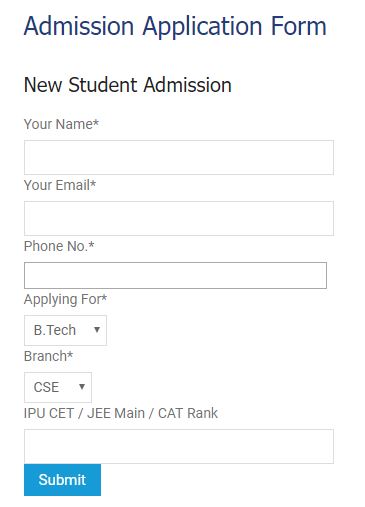 BMIET Application Form