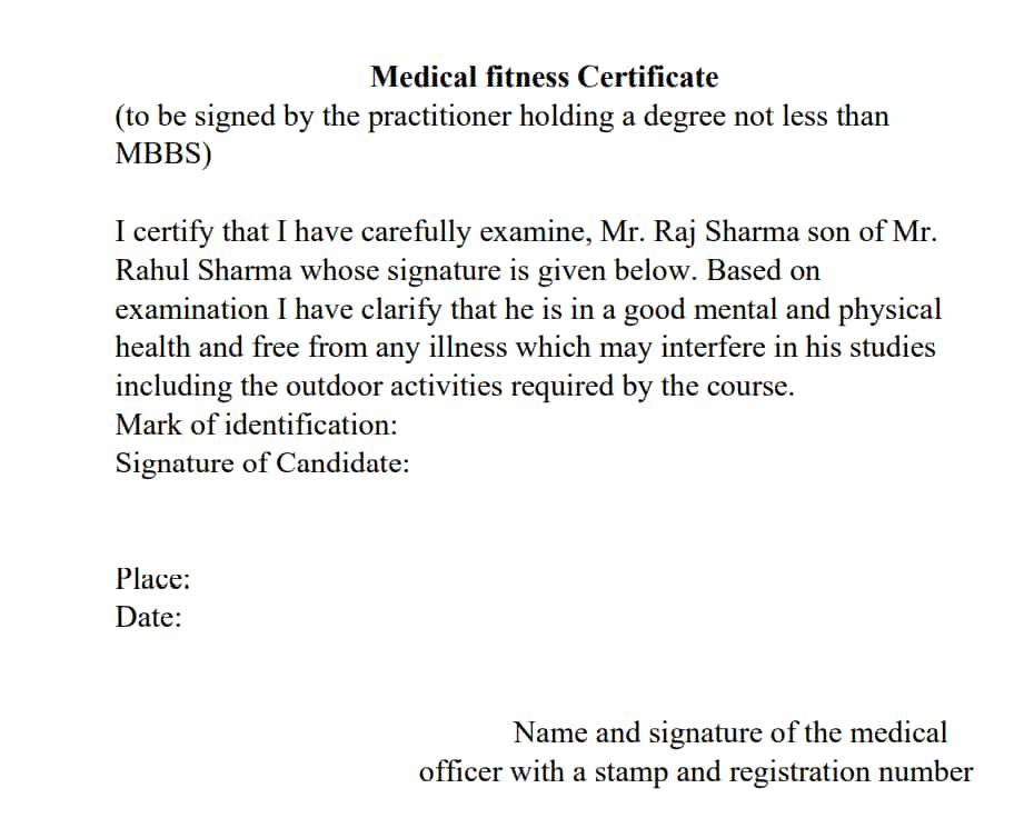 medical certificate for assignment extension