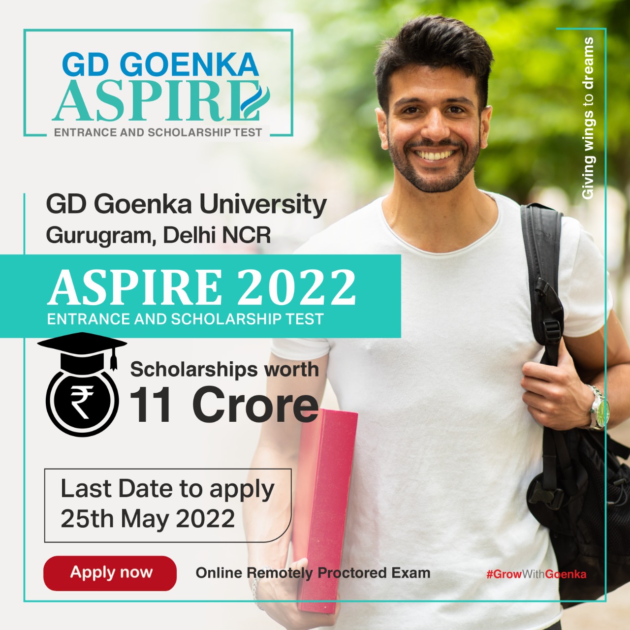 GD Goenka Aspire Entrance and Scholarship Test 2022