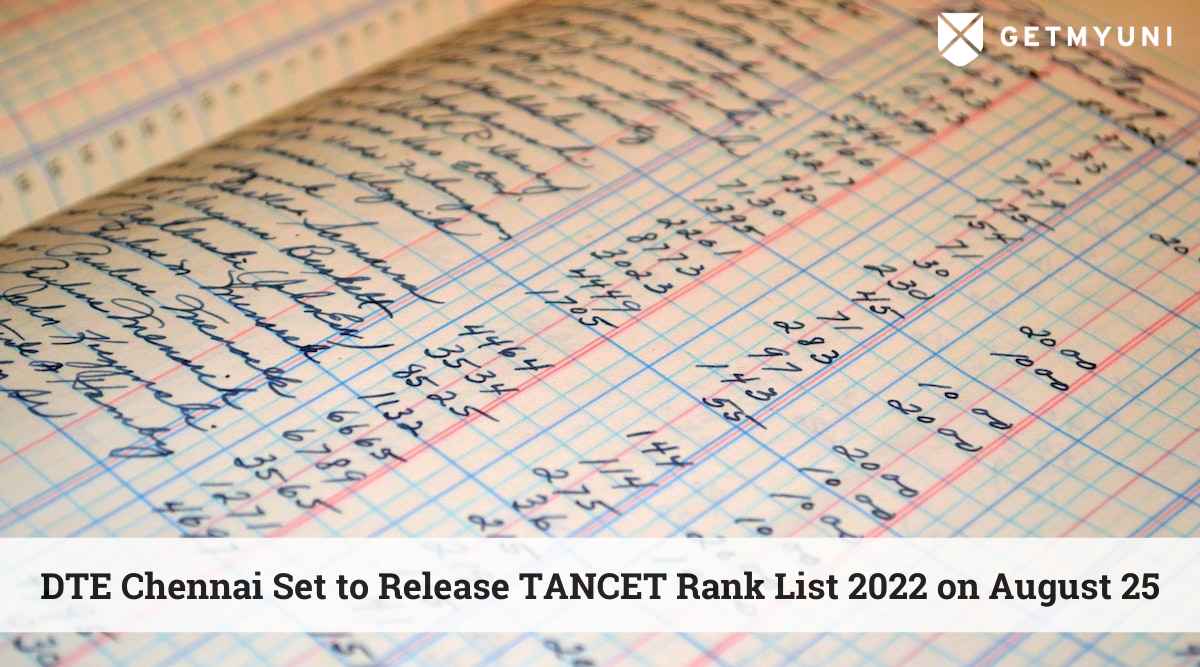 DTE Chennai Set to Release TANCET Rank List 2022 on August 25