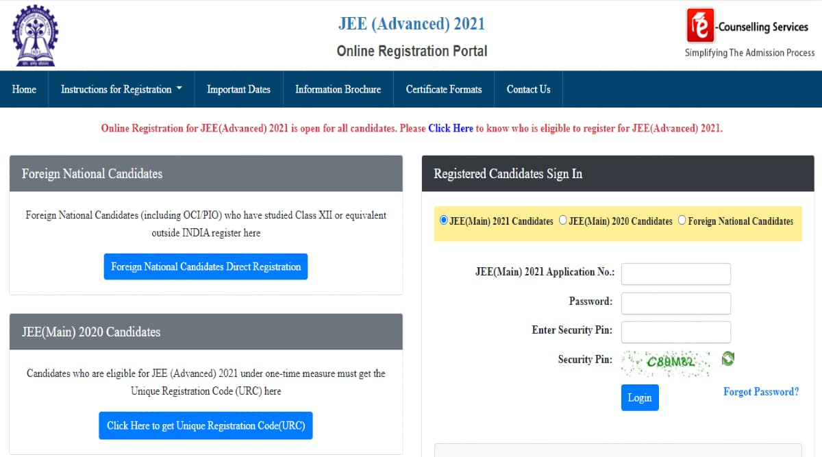 JEE Advanced 2021 Application Process Started Today