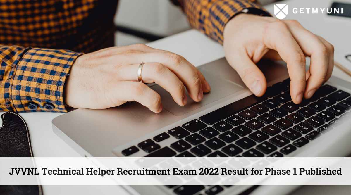 JVVNL Technical Helper Recruitment Exam 2022 Result for Phase 1 Published