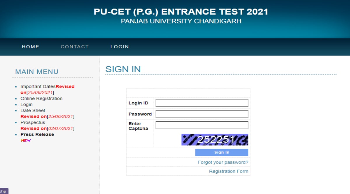 PUCET 2021 Admit Card Released for PG Programmes
