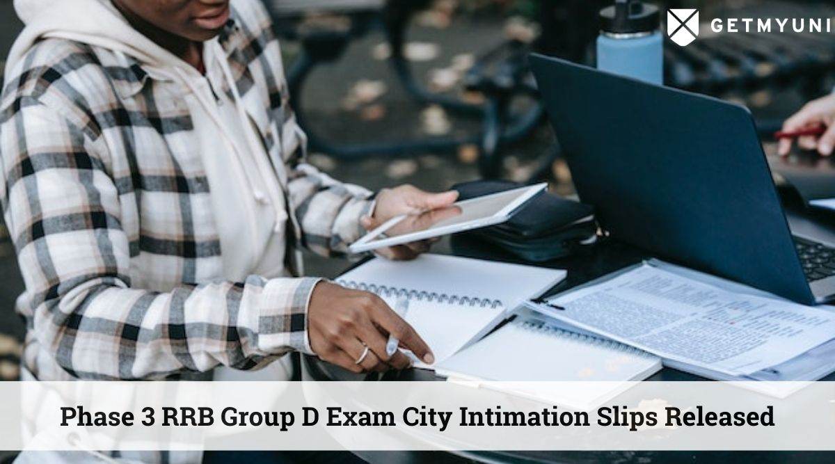 RRB Group D Exam City Intimation Slips for Phase 3 Released at rrbcdg.gov.in