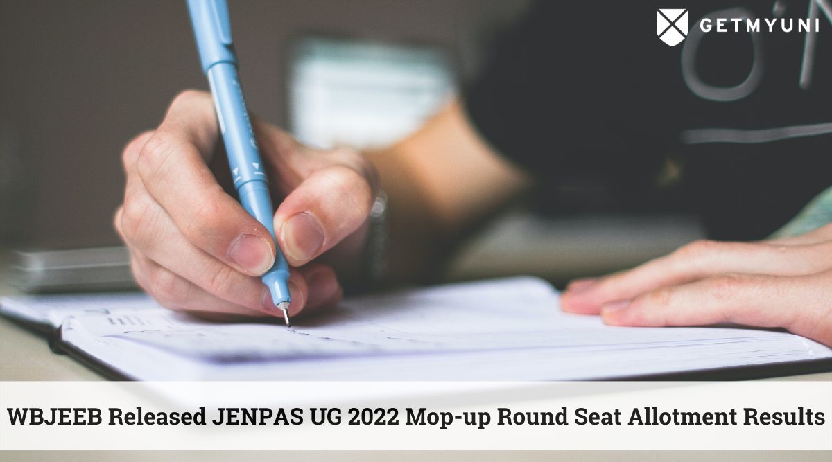 WBJEEB Released JENPAS UG 2022 Mop-Up Round Seat Allotment Result at wbjeeb.nic.in