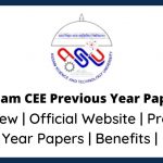 Assam CEE Previous Year Papers