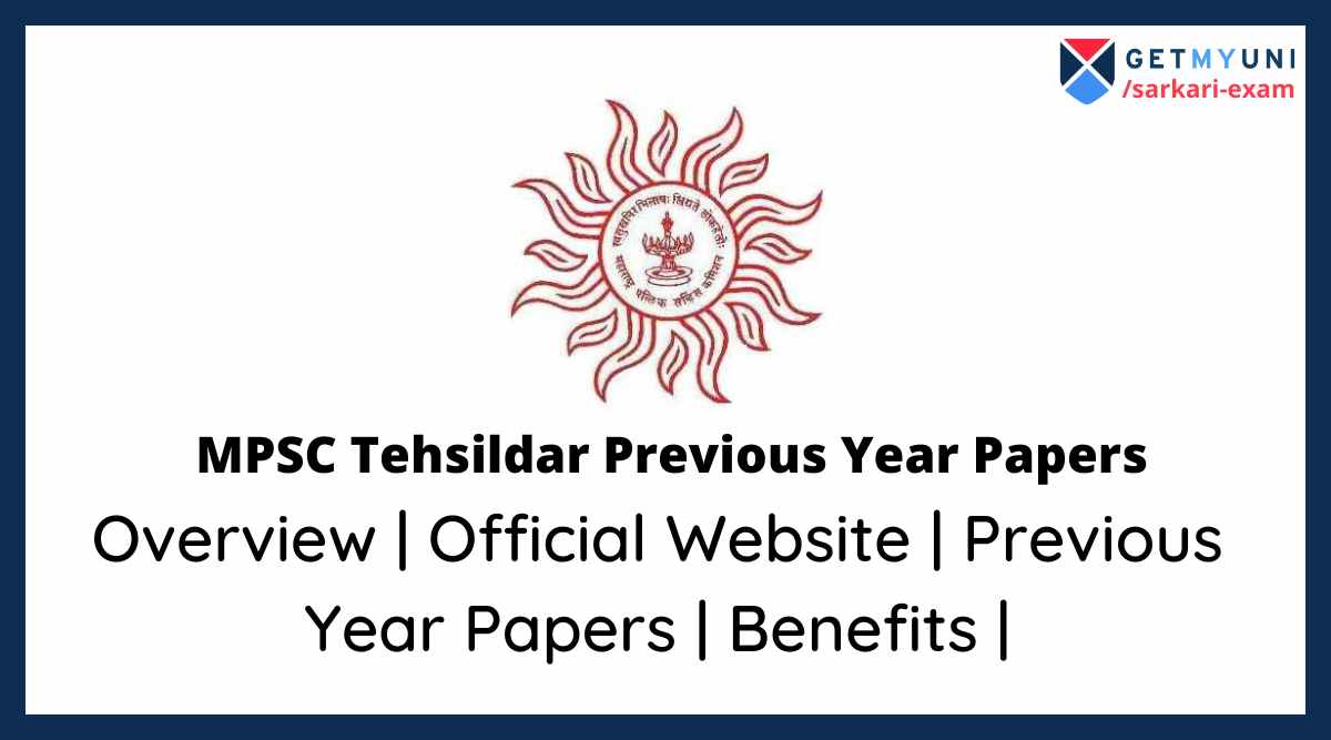 MPSC Tehsildar Previous Year Papers