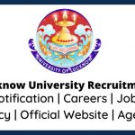 Lucknow University Recruitment
