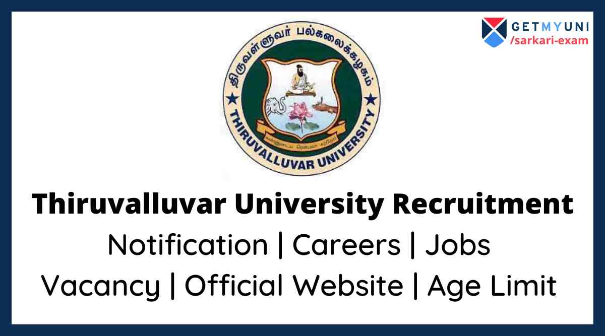 thiruvalluvar university phd online application 2022