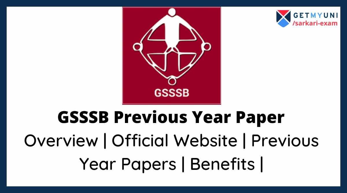GSSSB Previous Papers 2022 Download Supervisor Instructor Papers PDF