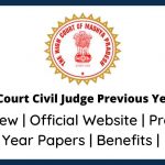 MP High Court Civil Judge Previous Year Paper