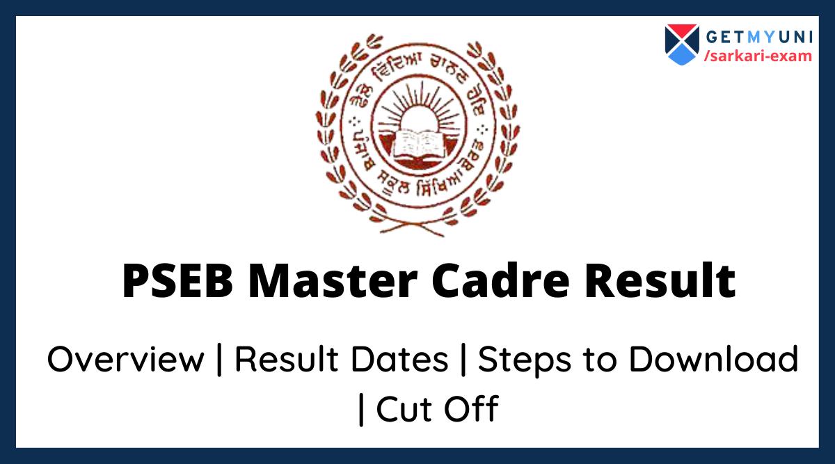 PSEB Master Cadre Result