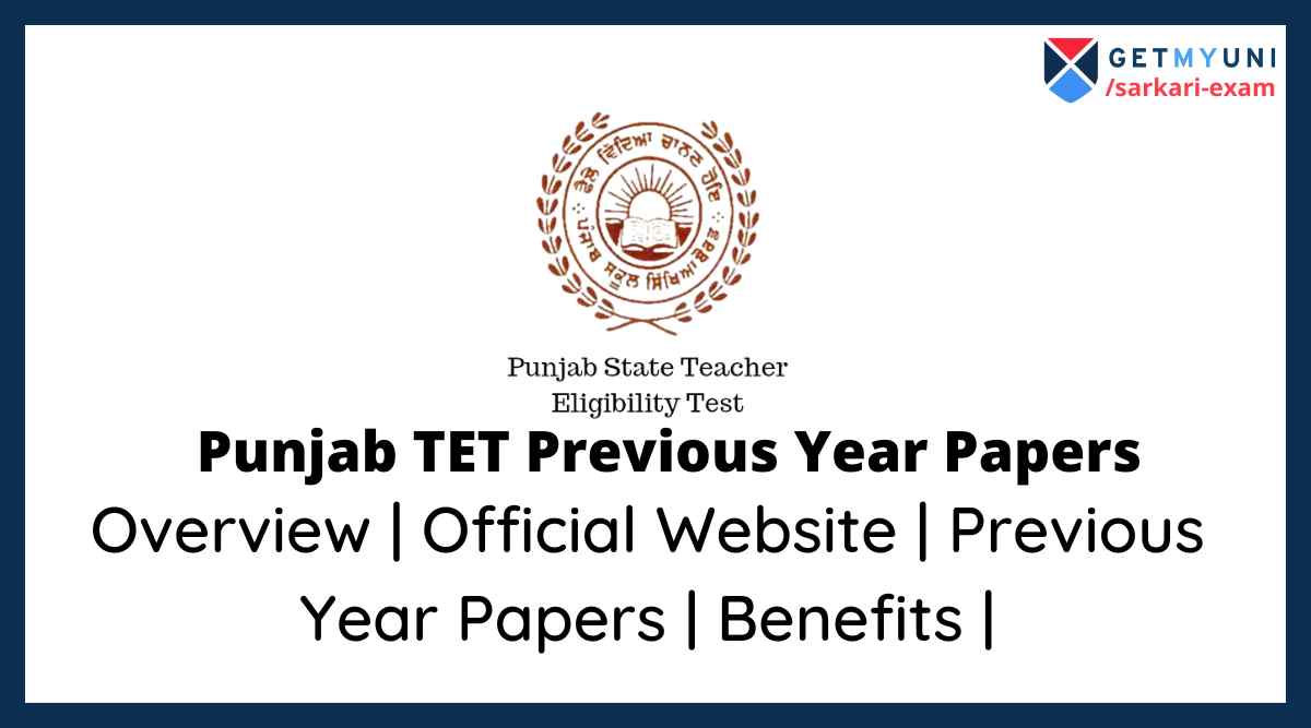 Punjab TET Previous Year Papers