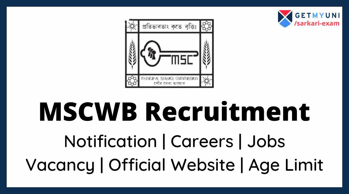 MSCWB recruitment