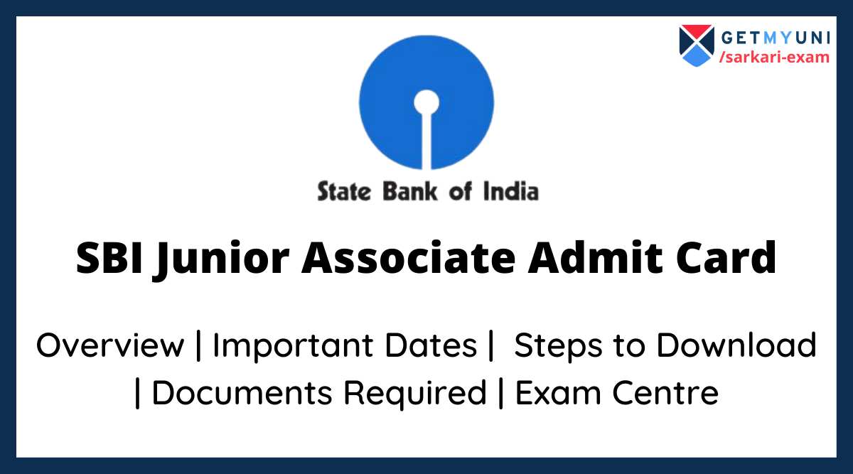 SBI Junior Associate Admit Card