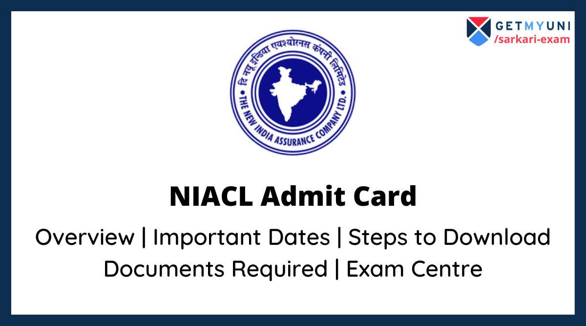 NIACL Admit Card 2021 Download AO Hall Ticket Exam Date Exam Center