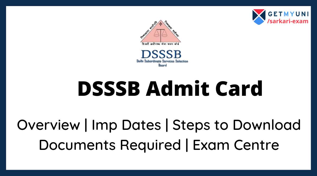 DSSSB Admit Card 2021: Acquire LDC, Junior Clerk, DEO, Stenographer Hall Ticket