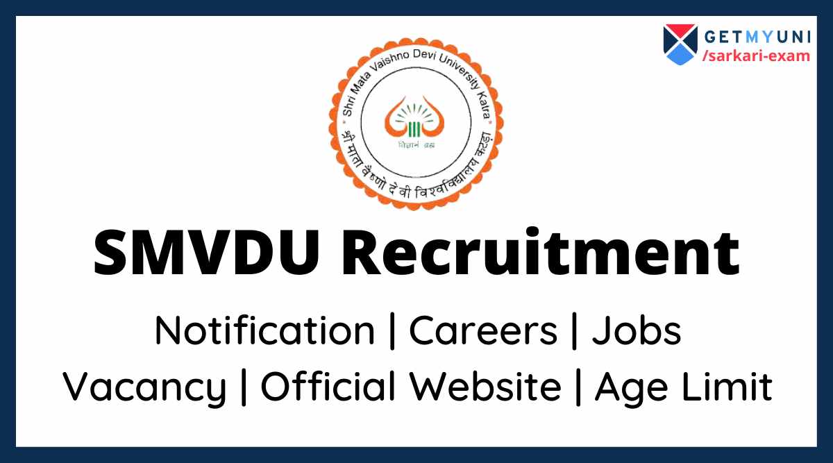 SMVDU recruitment