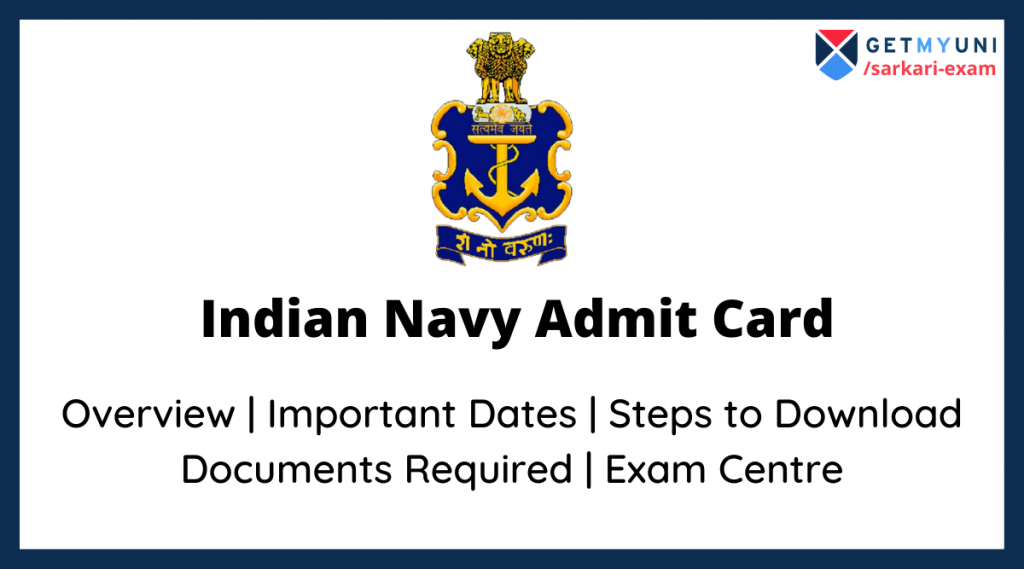 Indian Navy Admit Card 2022 (Out) Download MR Hall Ticket