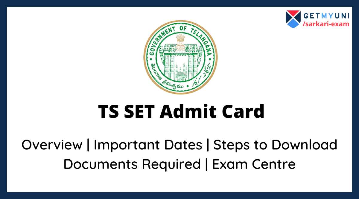 TS SET Admit Card