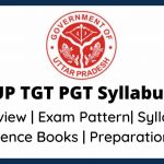 UP TGT PGT Syllabus