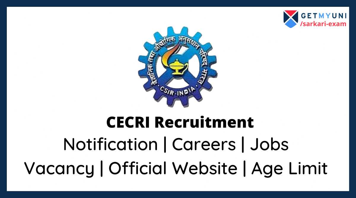  CECRI Recruitment