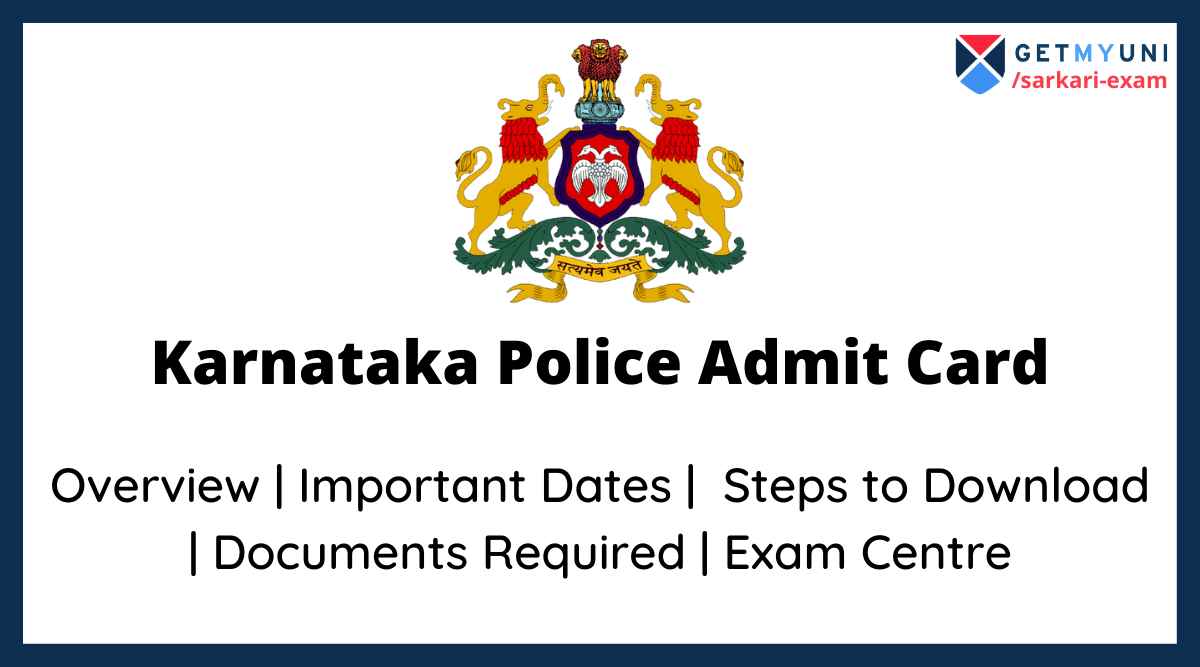 Karnataka Police Admit Card