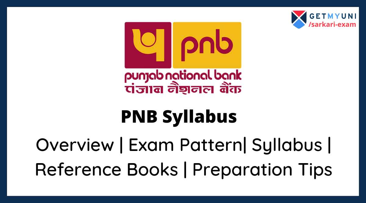 PNB Syllabus 2022: Clerk, MTS Exam Syllabus, Exam Pattern