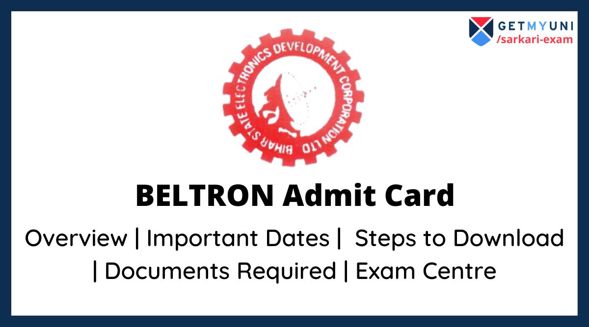 BELTRON Admit Card
