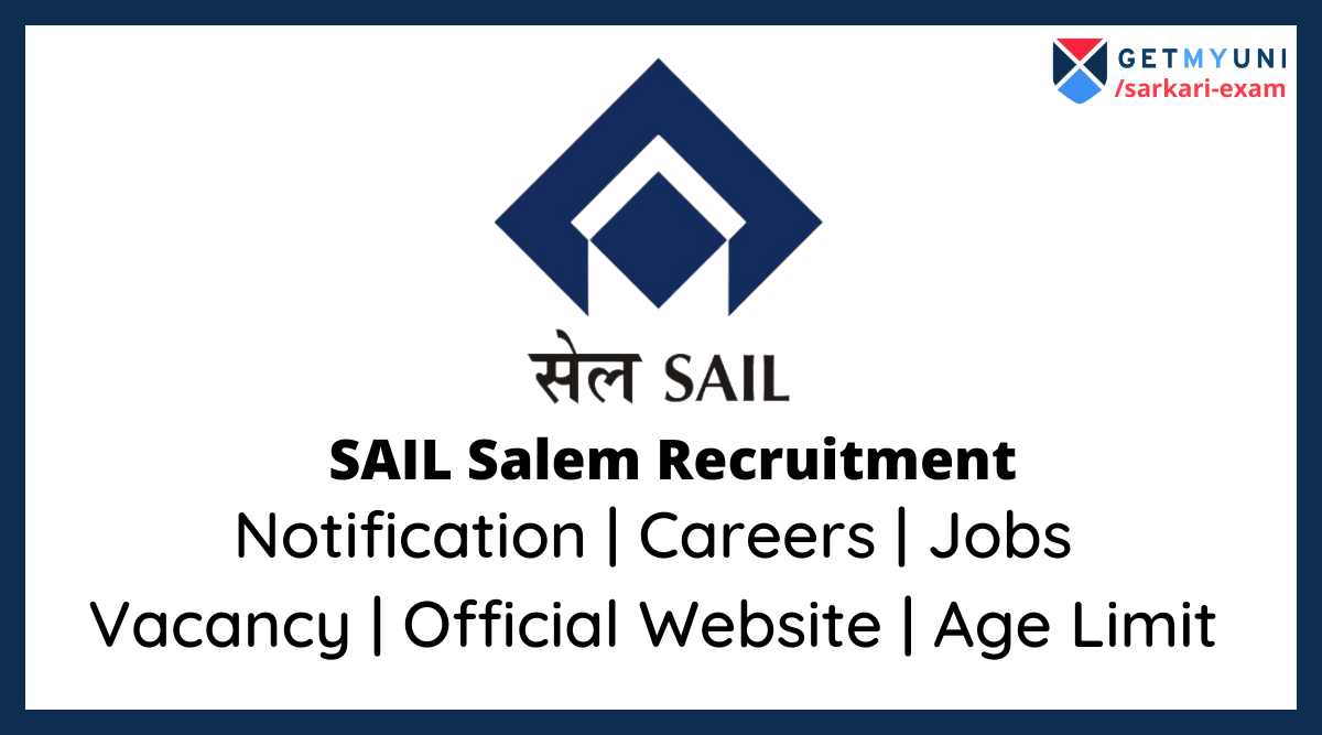 SAIL Salem Recruitment