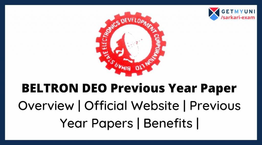 BELTRON DEO Previous Year Question Paper 2022 PDF in Hindi