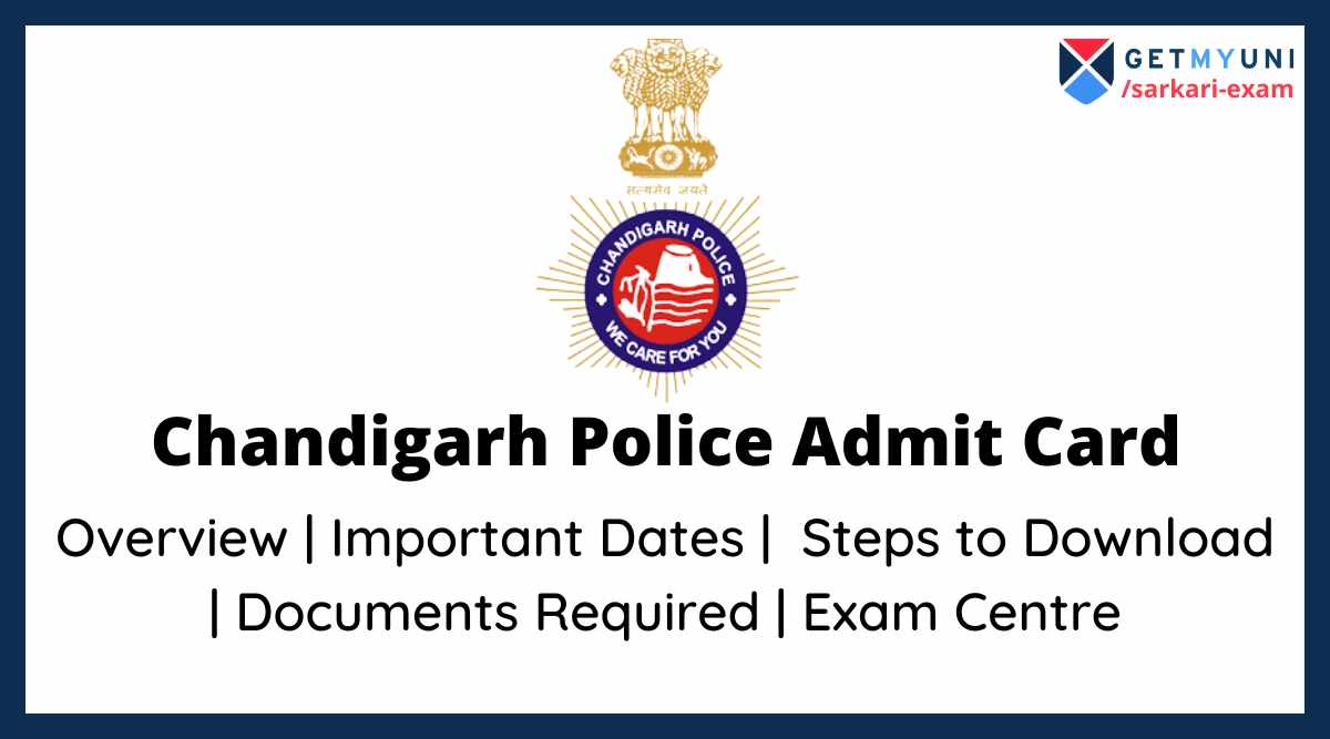 Chandigarh Police Constable Admit Card 2022 (Out)