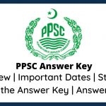 PPSC Answer Key