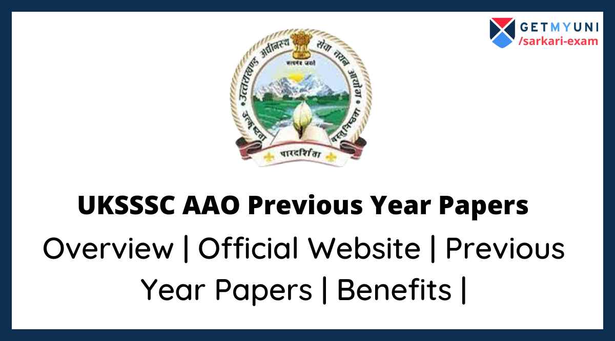 UKSSSC AAO Previous Year Papers
