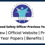 WBHRB Food Safety Officer Previous Year Paper