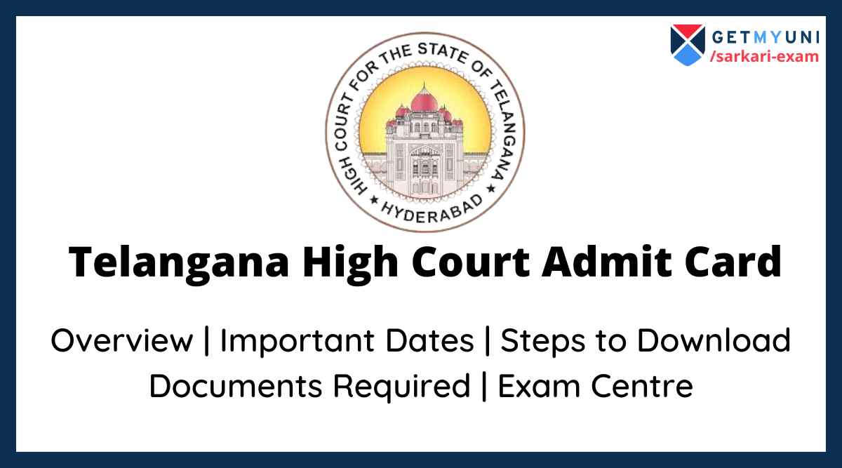 Telangana High Court Admit Card 2022 (Out) Download Hall Ticket