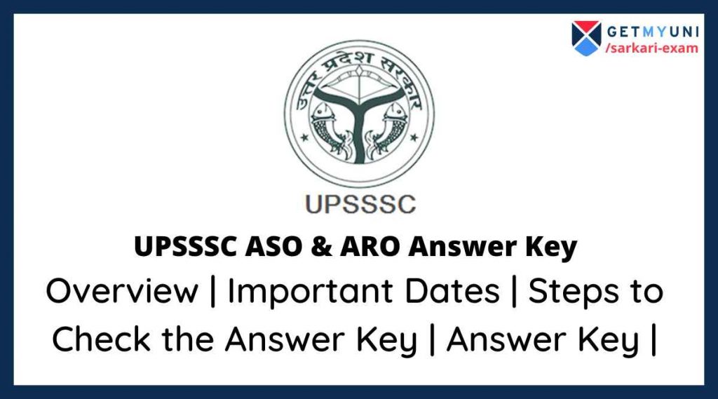 UPSSSC ASO & ARO Answer Key 2022 (Out) Direct Link to Download